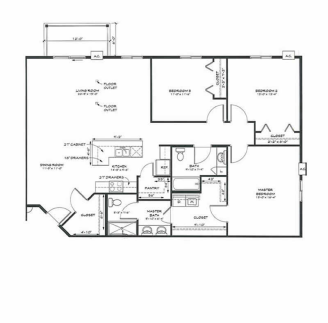 Three Bedroom Apartments