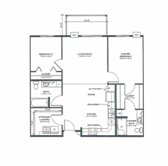 Two Bedroom Apartments